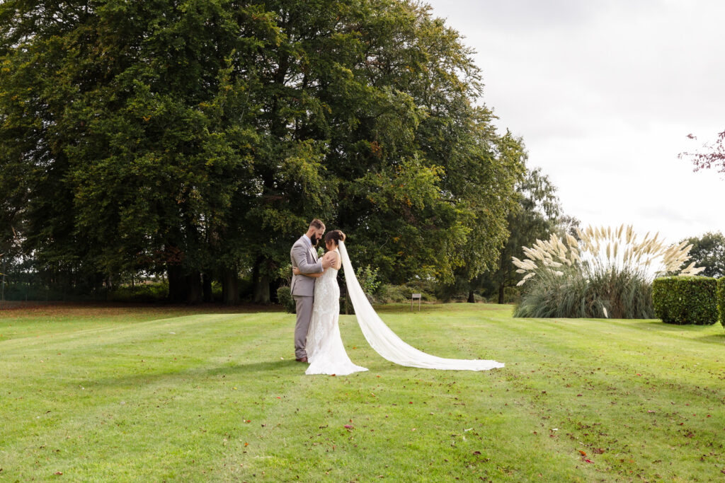 wedding content creator photo of bride and groom